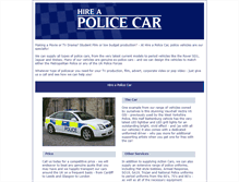 Tablet Screenshot of hireapolicecar.com